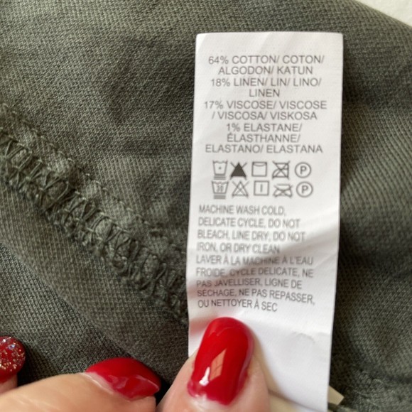 Lucky Brand Longer Length Utility Jacket Green Olive Night Full Zipper Hooded - Picture 7 of 10